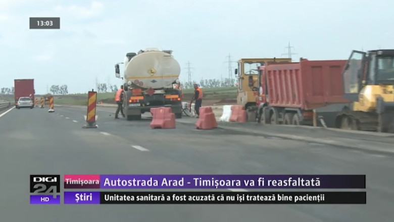Autostrada Arad – Timisoara va fi reasfaltata Imagine