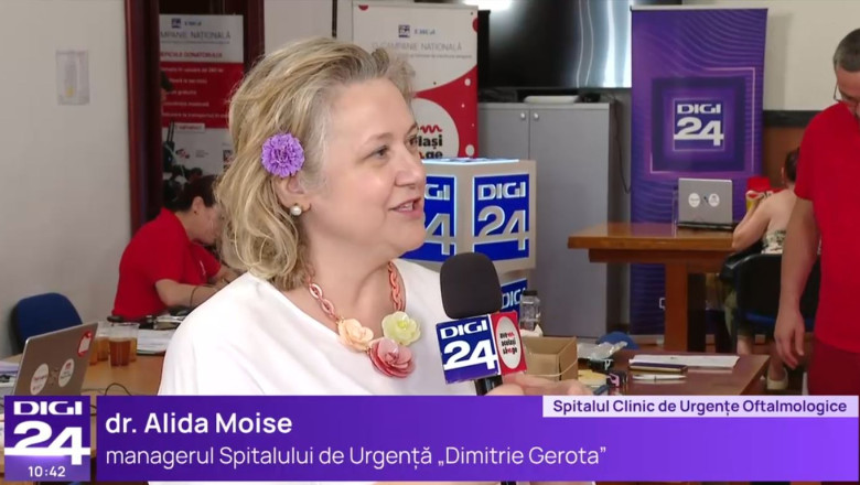 Avem acelasi sange. Alida Moise, managerul Spitalului de Urgenta Dimitrie Gerota: "Donarea nu face rau celui care doneaza" Imagine
