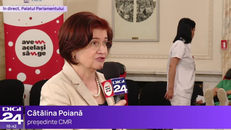 Avem acelasi sange. Catalina Poiana, presedintele Colegiului Medicilor din Romania: "Donarea de sange este un act de responsabilitate" Imagine