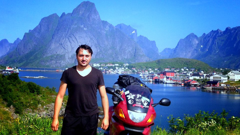Aventura pe doua roti. Un tanar din Iasi a mers cu motocicleta pana la Capul Nord Imagine