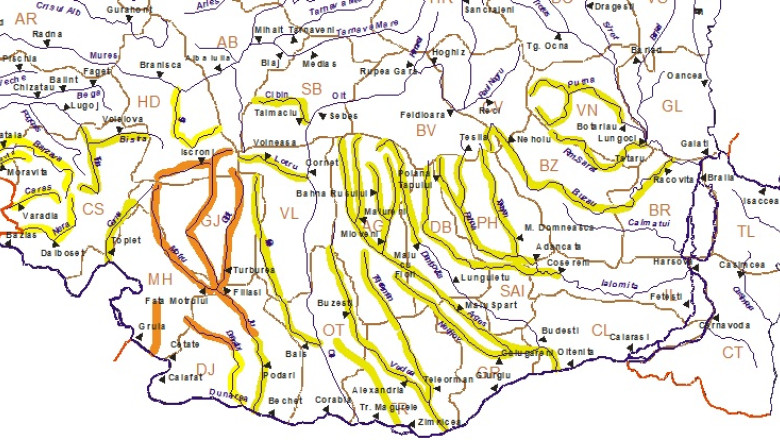Avertizare: Cod portocaliu de inundatii in patru judete Imagine
