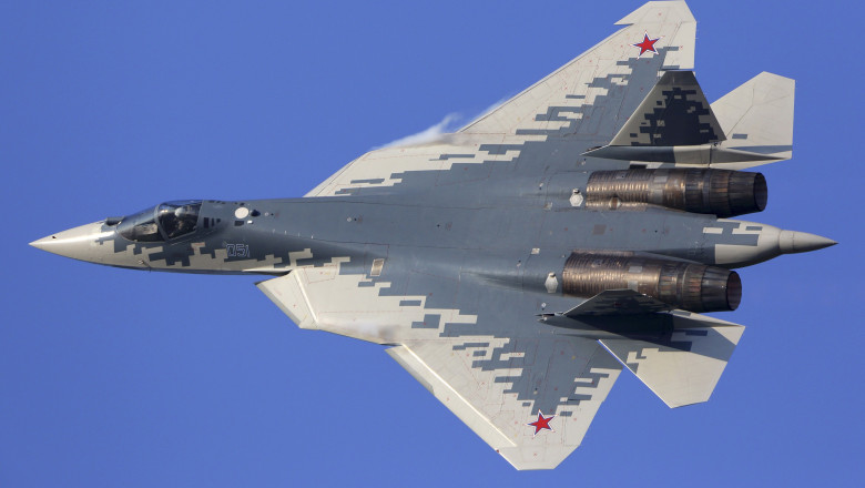 Aviatia rusa anunta ca desfasoara pentru prima data in conflictul cu Ucraina avionul stealth de generatia a cincea Su-57s modernizat Imagine