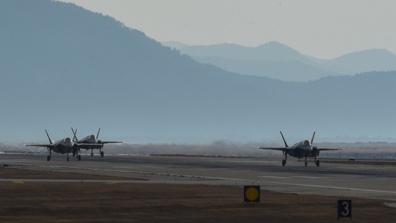 Avioane de lupta nord-coreene au trecut „linia de recunoastere” spre Coreea de Sud. Seulul a raspuns cu mai multe aparate F-35A Imagine