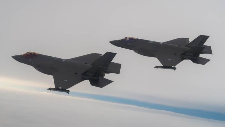 Avioane olandeze F-35 vor proteja rutele de aprovizionare cu ajutoare pentru Ucraina de pe teritoriul Poloniei Imagine