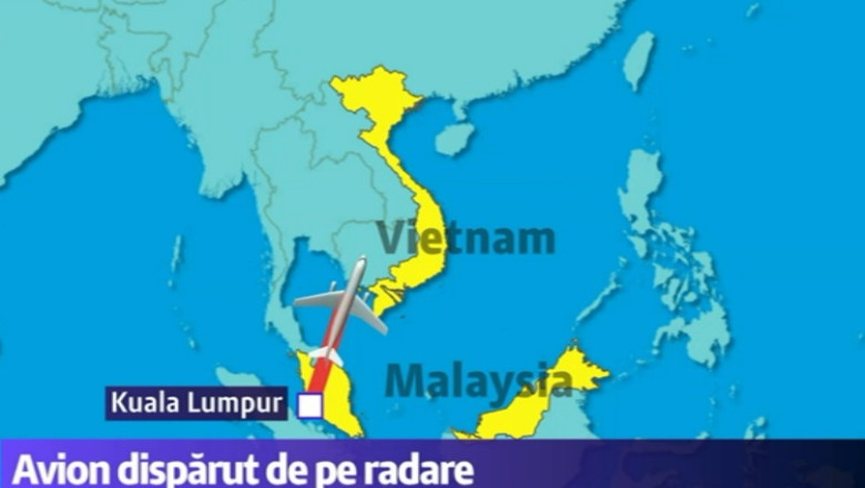 AVION DISPARUT. In Marea Chinei au aparut pete uriase de carburant Imagine