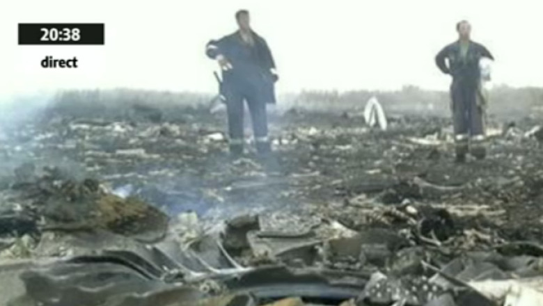 Avion prabusit in Ucraina. Celula de criza la MAE. Victor Ponta: Incercam sa aflam daca e si vreun cetatean roman Imagine