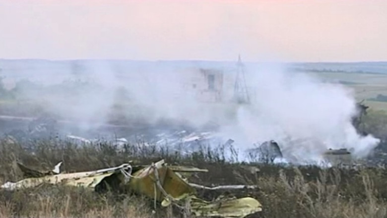Avion prabusit in Ucraina. Rebelii au furat si au folosit cardurile de credit si telefoanele victimelor Imagine