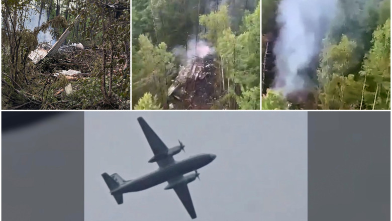 Avionul prabusit in estul extrem al Rusiei era construit in 1976. Imagini de la locul tragediei Imagine