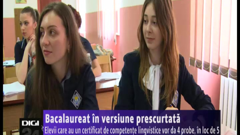 Bacalaureat in versiune prescutata. Elevii care au un certificat de competente lingvistice vor da 4 probe, in loc de 5 Imagine