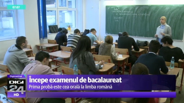 Bacalaureat sub supravegherea politiei. Prima proba a examenului de maturitate a inceput la ora 9.00 Imagine