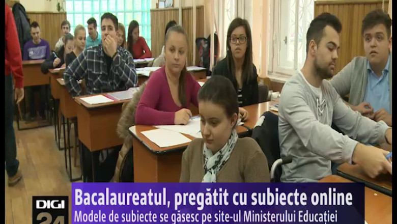 Bacalaureatul, pregatit cu subiecte online Imagine