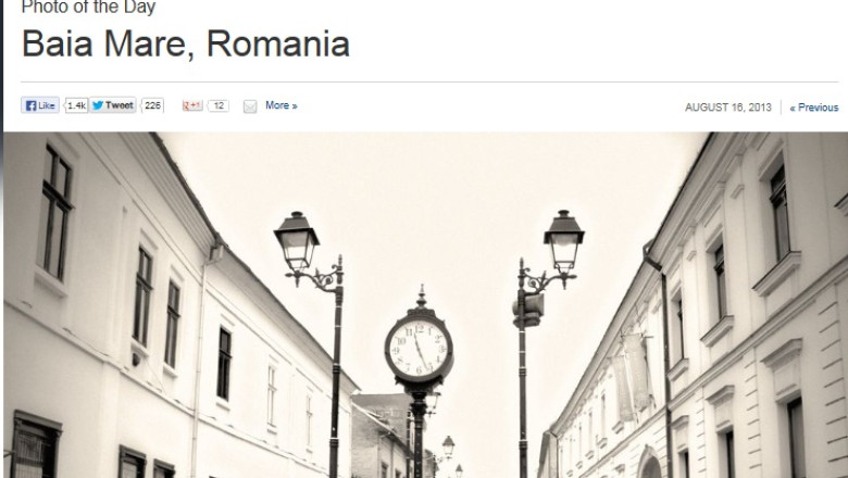 Baia Mare, in fotografia zilei la National Geographic Imagine