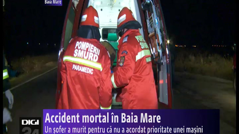 Baia Mare. Un sofer a murit pentru ca nu a acordat prioritate unei masini Imagine