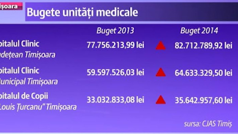 Bani mai multi pentru spitale. In Timis, buget majorat cu 15 milioane de lei Imagine