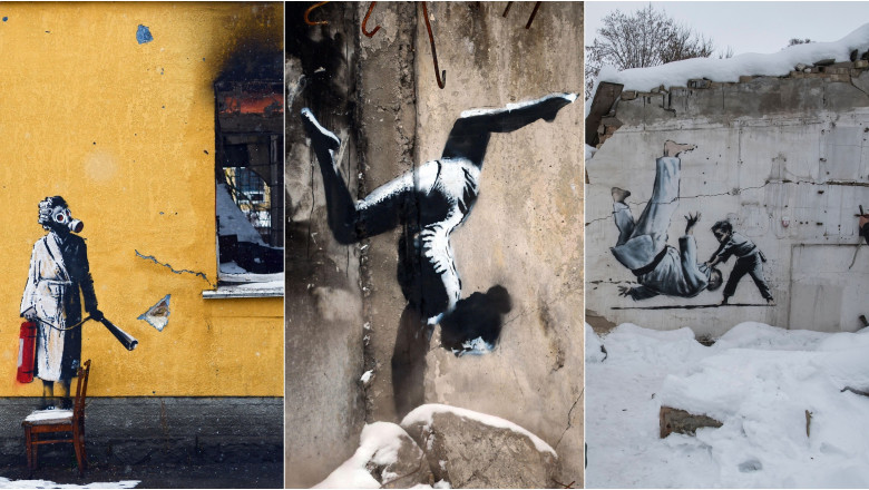 Banksy vinde 50 de serigrafii unice pentru a strange fonduri in beneficiul poporul ucrainean Imagine
