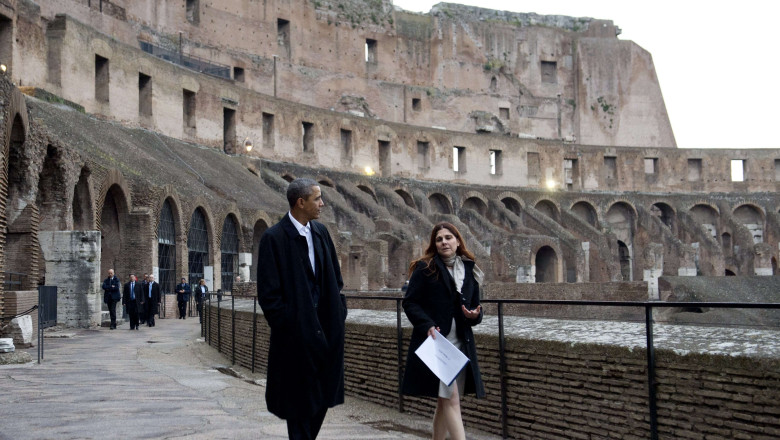Barack Obama la Colosseum: „Este mult mai mare decat multe terenuri de baseball” Imagine