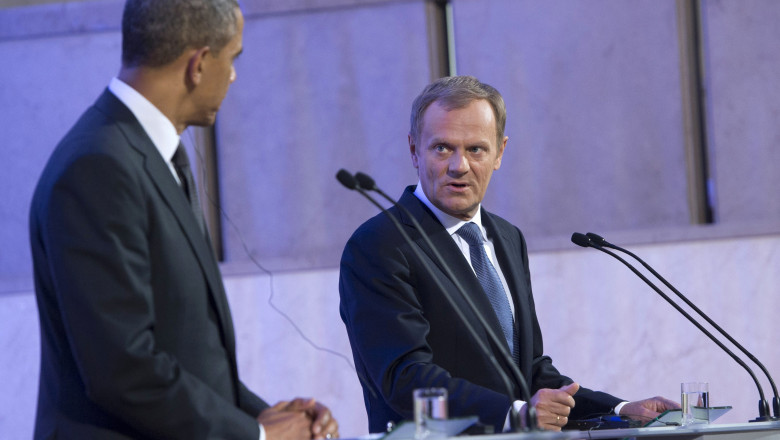 Barack Obama si Donald Tusk cer Rusiei sa-si retraga trupele din Ucraina Imagine