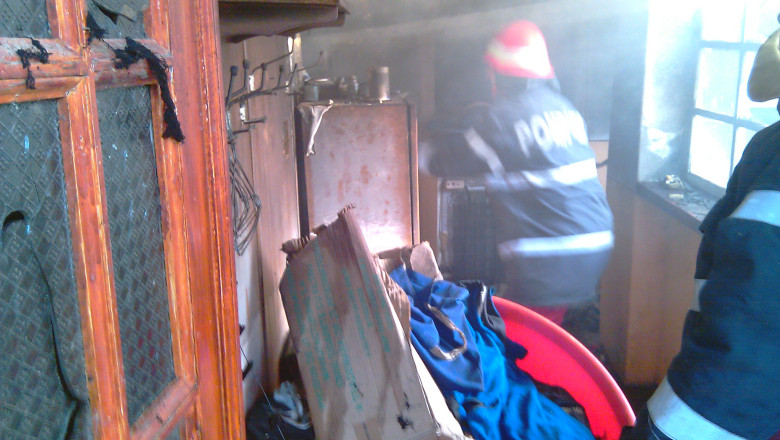 Barbat carbonizat dupa ce a adormit cu tigara aprinsa Imagine