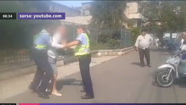 Barbat incatusat in centrul Timisoarei Imagine