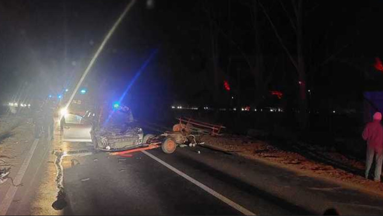 Barbat ranit grav dupa ce o masina a intrat intr-o caruta care circula din sens opus, pe DN25 Imagine