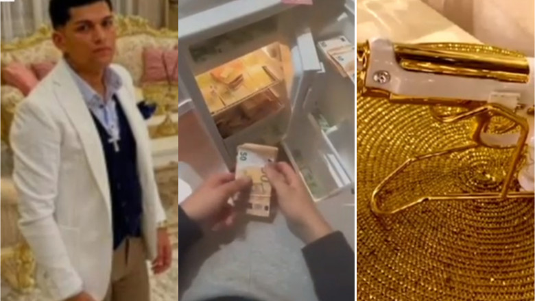 Barbatul care a fost arestat dupa uciderea romanului de 14 ani, la Roma, se lauda pe retelele sociale cu frigidere pline de bani Imagine