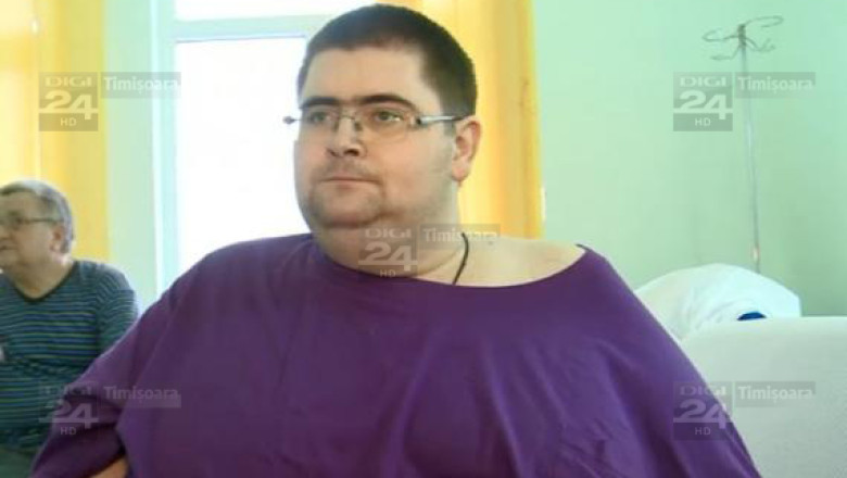 Barbatul de 300 de kilograme a decedat marti dimineata la Spitalul Judetean din Timisoara Imagine