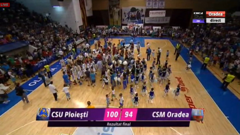 BASCHET. CSM Oradea a pierdut dramatic titlul de campioana: 94-100 cu CSU Ploiesti, in meciul decisiv Imagine