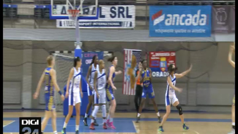 BASCHET FEMININ. Invinse si de vicecampioane. CSU Oradea - BC ICIM Arad 41-81 Imagine