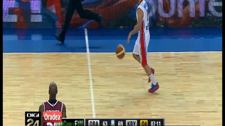 BASCHET. Oradenii nu au putut rapune campioana: CSM Oradea - Krasnie Krylia 74-89 Imagine