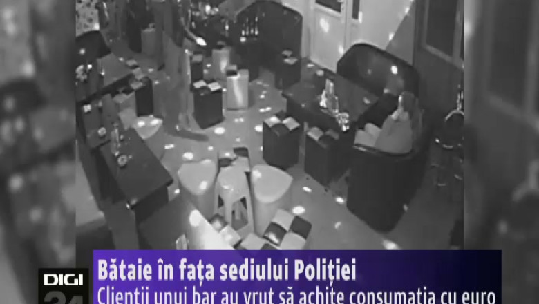 Bataie in fata sediului Politiei, intr-o comuna din Dolj Imagine