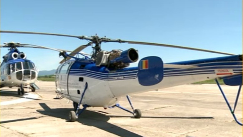 Baza aeriana doar cu numele. Singurul elicopter si-a epuizat orele de zbor si nu a putut fi folosit la inundatii Imagine