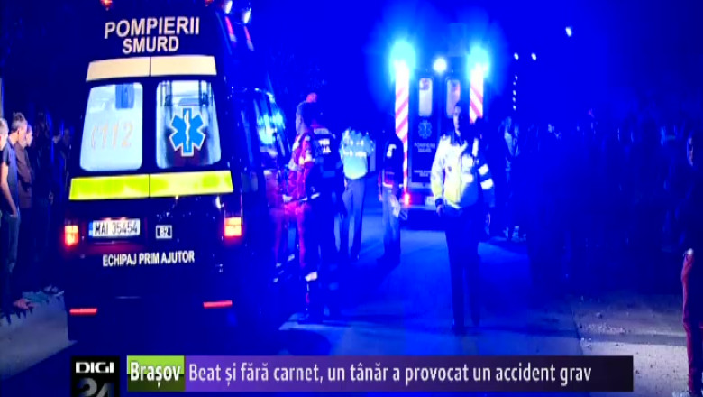 Beat si fara carnet, un tanar a provocat un accident grav Imagine