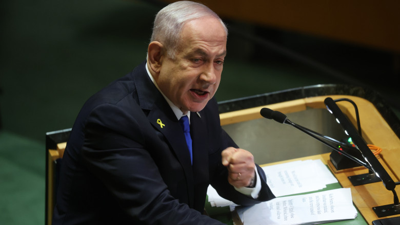 Benjamin Netanyahu il acuza pe Emmanuel Macron ca face „o greseala grava” continuand sa promoveze ideea unui stat palestinian Imagine