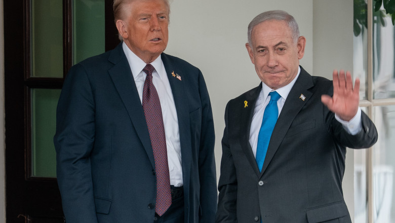 Benjamin Netanyahu, primit pentru a patra oara anul acesta la Casa Alba. Trump se declara „foarte increzator” in privinta pacii in Gaza Imagine