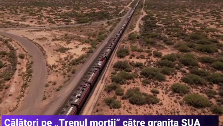 „Bestia”, trenul care „ucide” sute de migranti. Oamenii incearca sa ajunga la granita SUA: Cad de pe acoperis, stau agatati de vagoane Imagine