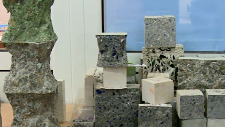 Beton din deseuri de sticla Imagine