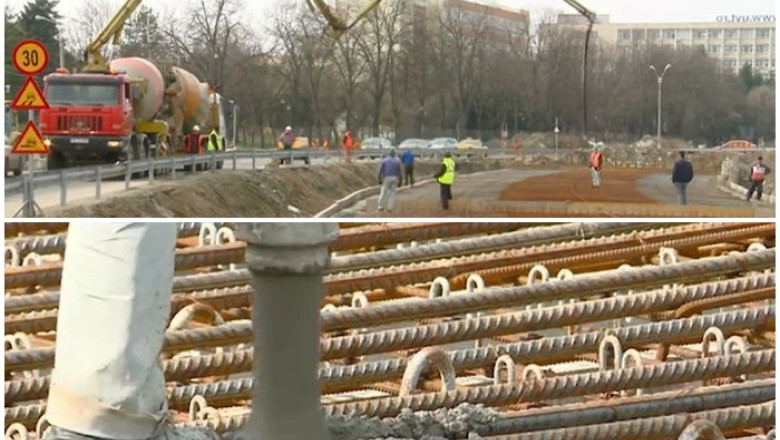 Beton peste pasajul Michelangelo. Robu: in mai ”ar fi sanse” ca soferii sa poata traversa planseul, pe varianta finala Imagine