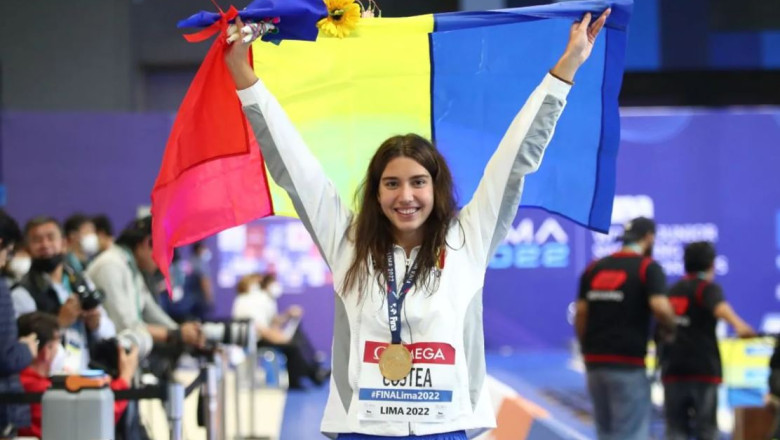 Bianca Costea, noua revelatie a natatiei romanesti. Cea mai rapida inotatoare a lumii la juniori vrea acum sa aduca o medalie olimpica Imagine