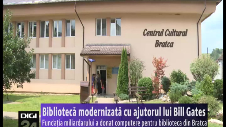 Biblioteca din comuna bihoreana Bratca, modernizata cu ajutorul lui Bill Gates Imagine