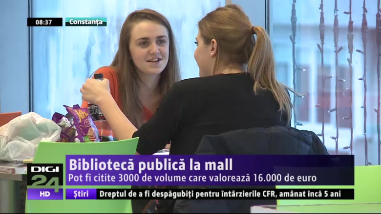 Biblioteca publica la mall. Pot fi citite 3000 de volume care valoreaza 16.000 de euro Imagine