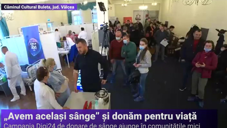 Bibliotecari, salvamontisti, membrii unor echipe de fotbal si jandarmi au donat sange in cadrul campaniei „Avem acelasi sange” Imagine