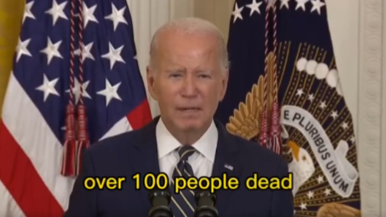 Biden face o noua gafa intr-un discurs si vorbeste despre "100 de morti" in SUA din cauza Covid Imagine