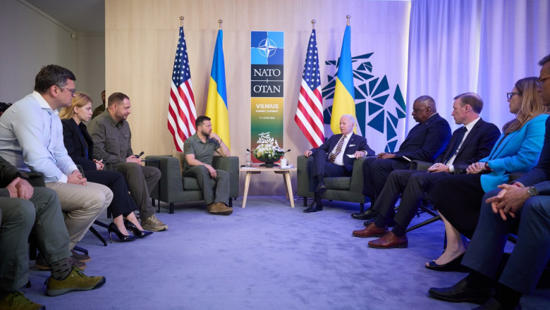 Biden spune ca intalnirea cu Zelenski „a decurs foarte bine” si ca i-a risipit ingrijorarile presedintelui ucrainean Imagine