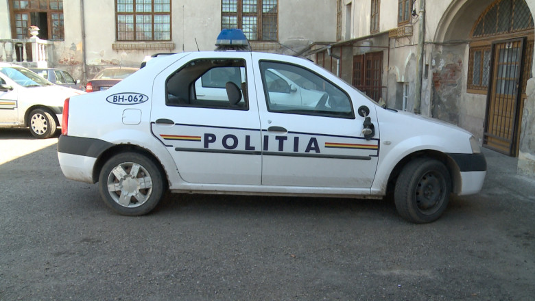 BIHOR. O masina de Politie, vandalizata cu toporul. Agentii au tras focuri de arma ca sa-l opreasca pe agresor Imagine