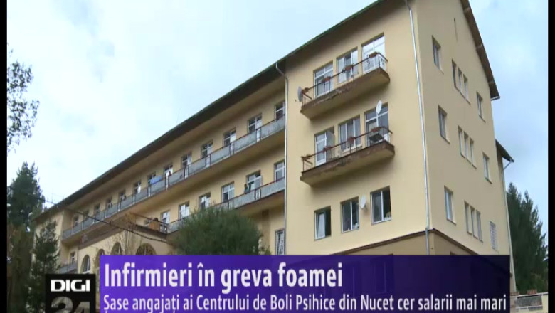 BIHOR. Protest extrem la Centrul de Psihiatrie din Nucet. Sase angajati au intrat in greva foamei Imagine