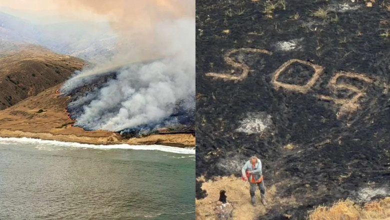 „Bijuteria de pe coasta Californiei”, devastata de un incendiu urias declansat de un marinar naufragiat. Cum a luat foc insula