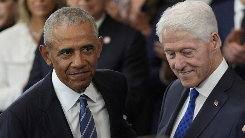 Bill Clinton, presedinte-mediator intre palestinieni si israelieni, l-a felicitat pe Trump pentru armistitiu. Mesajul lui Barack Obama Imagine