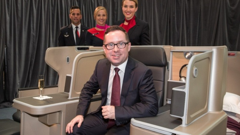 Birouri de lux zburatoare. Cum se transforma clasa business din avioanele companiei Qantas Imagine