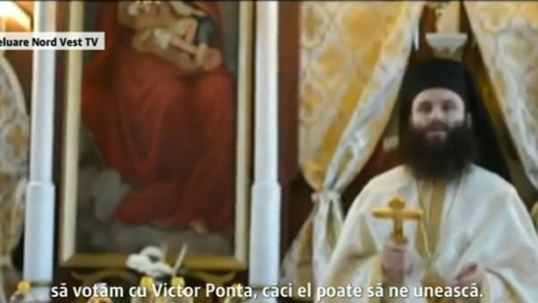 Biserica, acuzata ca se implica in alegeri: „Sa votam cu cei care sunt ortodocsi, sa votam cu Victor Ponta, caci el poate sa ne uneasca!” Imagine