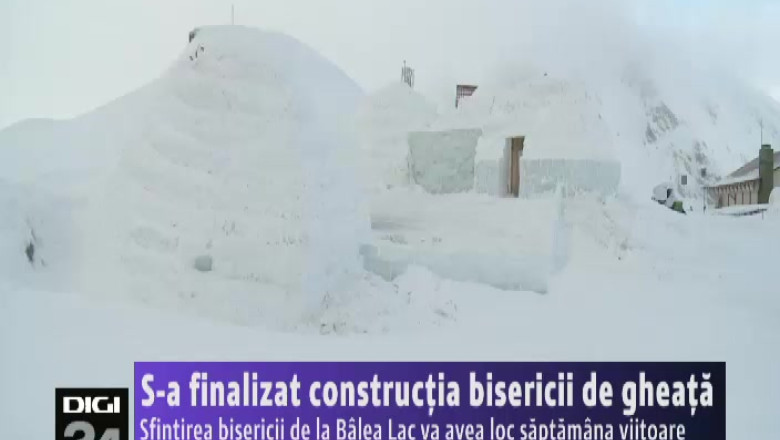 Biserica de gheata de la Balea este gata  Imagine